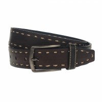 Curea barbati, casual-eleganta, din piele ecologica, latime 3.5 cm, maro - CK172M
